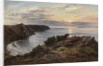 Across Shipload Bay to Lundy Island, North Devon, 1859 by Henry Moore