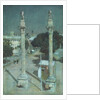Moonlight - Alameda de Hércules, Seville by Albert Moulton Foweraker