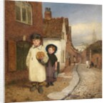 A View of Frog Lane by Benjamin Williams Leader