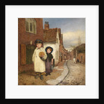 A View of Frog Lane by Benjamin Williams Leader