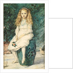 Portrait of Nina Lehmann, aged nine, after Millais by Wilhelm Auguste Rudolf Lehmann