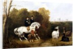 Queen Victoria and Prince Albert Viewing the Llamas in the House Park, Windsor, c.1845 by Gourlay Steel