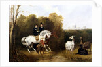 Queen Victoria and Prince Albert Viewing the Llamas in the House Park, Windsor, c.1845 by Gourlay Steel