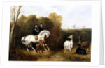 Queen Victoria and Prince Albert Viewing the Llamas in the House Park, Windsor, c.1845 by Gourlay Steel