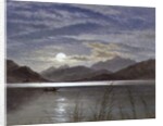 Lake Scene by Moonlight, 1879 by Arthur Gilbert