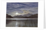 Lake Scene by Moonlight, 1879 by Arthur Gilbert