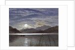 Lake Scene by Moonlight, 1879 by Arthur Gilbert