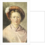 Lady in a feathered hat by William Henry Hunt