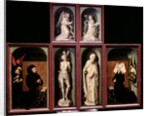 The Last Judgement when closed by Rogier van der Weyden