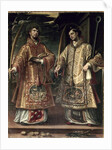 St. Lawrence and St. Stephen, 1580 by Alonso Sanchez Coello