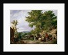 Country Lane with Gypsies by Thomas Sidney Cooper