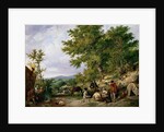 Country Lane with Gypsies by Thomas Sidney Cooper