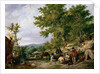 Country Lane with Gypsies by Thomas Sidney Cooper