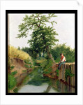 A Boy Fishing by Arthur Hughes