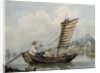 Chinese Sailor Smoking in his Junk, 1795 by William Alexander