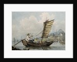 Chinese Sailor Smoking in his Junk, 1795 by William Alexander
