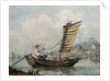 Chinese Sailor Smoking in his Junk, 1795 by William Alexander