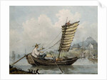 Chinese Sailor Smoking in his Junk, 1795 by William Alexander
