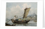 Chinese Sailor Smoking in his Junk, 1795 by William Alexander