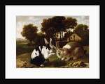 Two Rabbits in a Landscape, c.1650 by Haarlem School