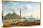 View of Vesuvius from the Harbour of Naples, 1791 by Pierre Joseph Petit