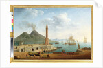 View of Vesuvius from the Harbour of Naples, 1791 by Pierre Joseph Petit