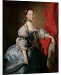 Portrait of a Lady in a Blue Gown by Thomas Hudson