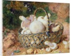A Basket of Mushrooms, 1871 by Jabez Bligh