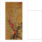 Japanese Cherry Tree and Hawthorn Branches by Jean Benner