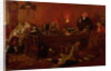The Reverend Geoffrey Shovel, Chaplain of the Fleet, with his drinking companions by Thomas Davidson