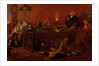 The Reverend Geoffrey Shovel, Chaplain of the Fleet, with his drinking companions by Thomas Davidson