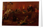 The Reverend Geoffrey Shovel, Chaplain of the Fleet, with his drinking companions by Thomas Davidson