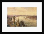 Architectural panorama of a proposed scheme for the South Bank of the Thames, c.1861 by Henry Newton