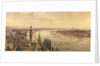 Architectural panorama of a proposed scheme for the South Bank of the Thames, c.1861 by Henry Newton