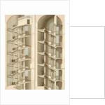 The Staircase of the Villa Farnese, Caprarola, 1800 by English School