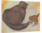 Cat and Kitten by Edward Coley Burne-Jones