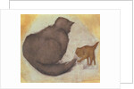 Cat and Kitten by Edward Coley Burne-Jones