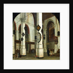 Interior of the Oude Kerk at Delft, 1660-75 by Hendrik Cornelisz. van Vliet