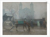 Hansom Cab at All Saints, 1910 by Adolphe Valette