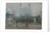 Hansom Cab at All Saints, 1910 by Adolphe Valette