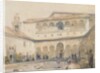 The Court of Myrtles, Alhambra 1833 by David Roberts