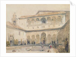 The Court of Myrtles, Alhambra 1833 by David Roberts