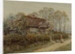 A Cottage at Freshwater Gate, 1891 by Helen Allingham
