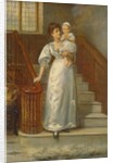 On the Staircase by George Goodwin Kilburne