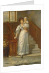 On the Staircase by George Goodwin Kilburne