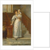 On the Staircase by George Goodwin Kilburne