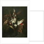 Still life with Dead Pigeon, Finches and Falcons' Hoods by William Gowe Ferguson