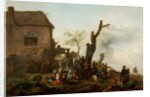 Merry Company Before an Inn, 1646 by Philips Wouwermans or Wouwerman