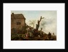 Merry Company Before an Inn, 1646 by Philips Wouwermans or Wouwerman