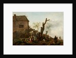 Merry Company Before an Inn, 1646 by Philips Wouwermans or Wouwerman